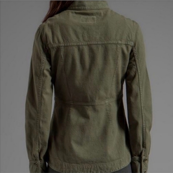 RAG & BONE CHAMBERLAIN JACKET ARMY GREEN CANVAS 100% COTTON SZ XS - Picture 5 of 13